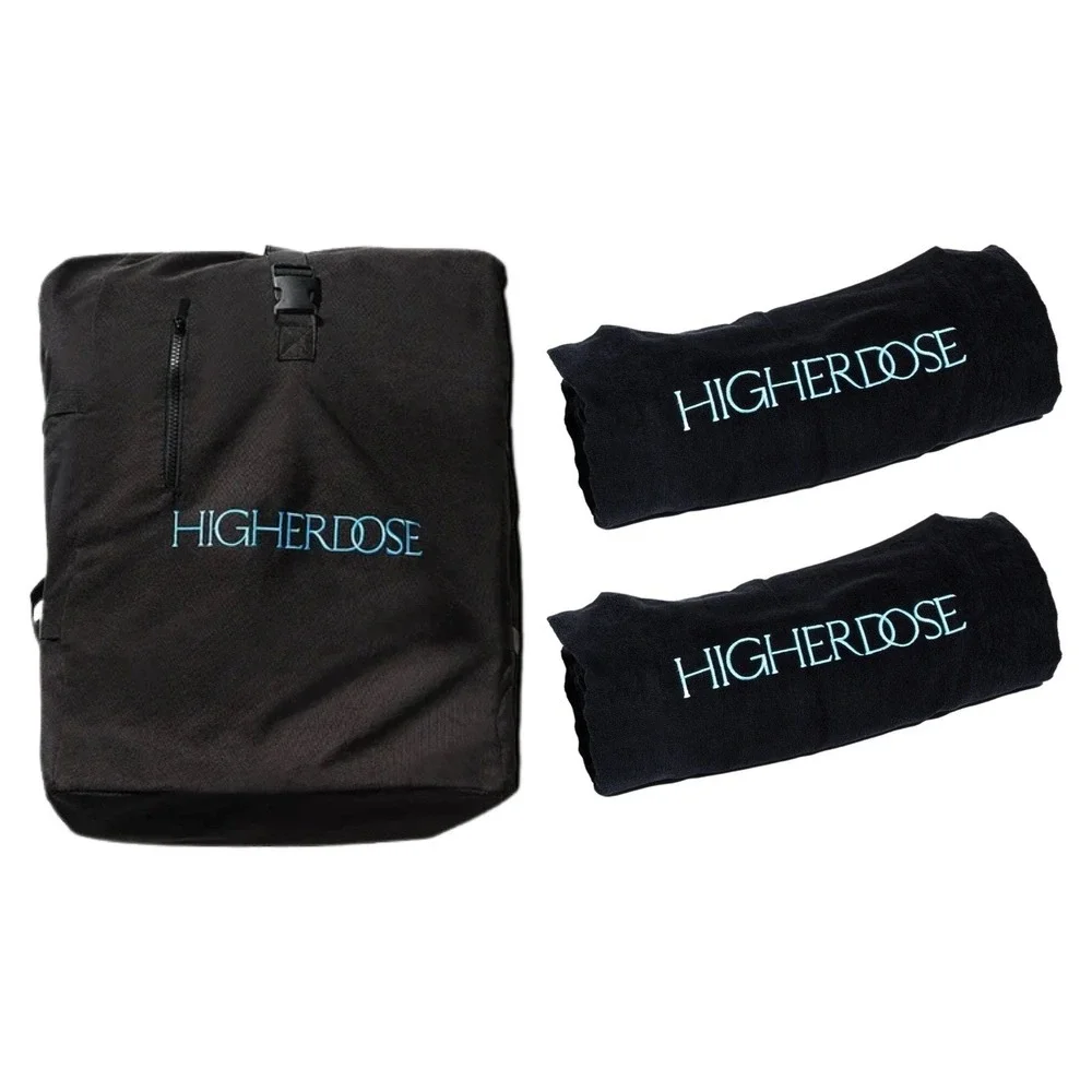 Higher Dose HigherDOSE Infrared Sauna Towel 2 Inserts And Carry Backpack Bag NEW
